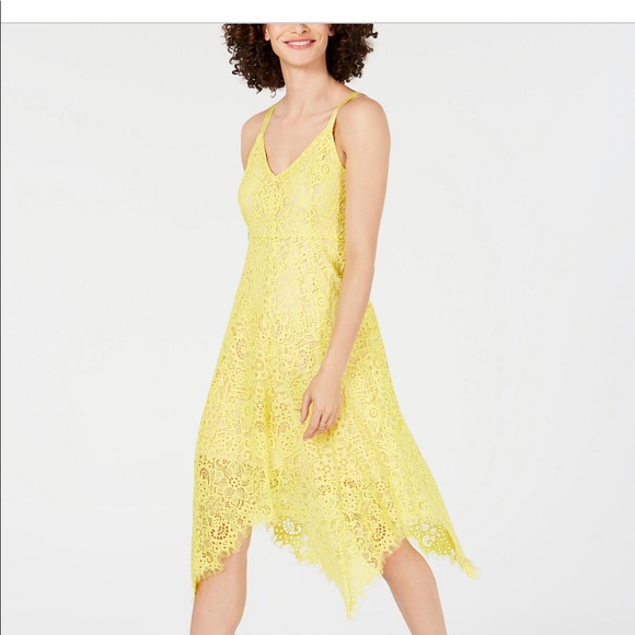 SOLD!!! I.N.C. Lace Hanky-Hem Midi Dress - Picture 3 of 4